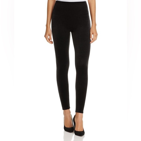Spanx Black Velvet Leggings